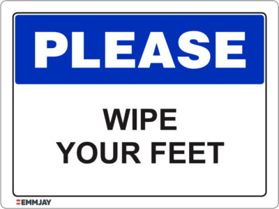 EGL 1061 Please - Wipe your Feet Sign