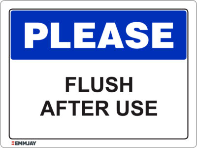 EGL 1062 Please - Flush After Use Sign