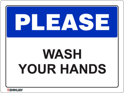 EGL 1068 Please - Wash Your Hands Sign