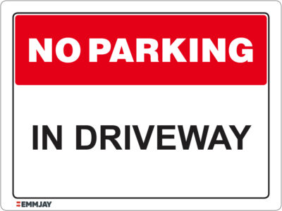 EGL 1146 - No Parking In Driveway Sign