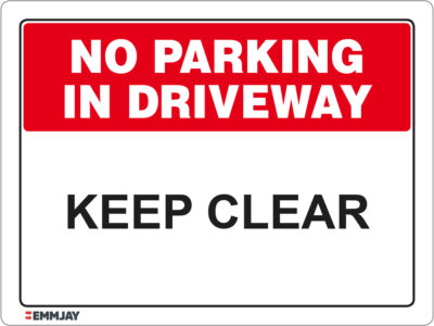 EGL 1160 No Parking - Keep Clear Sign