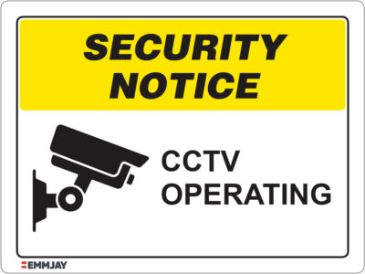 EGL 1164 Security Notice - CCTV Operating Sign