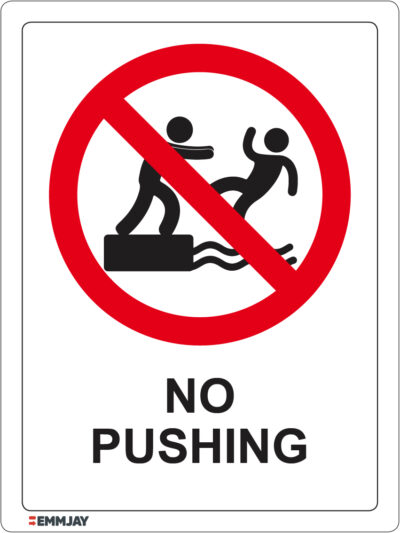 EGL 1176 - No Pushing Sign