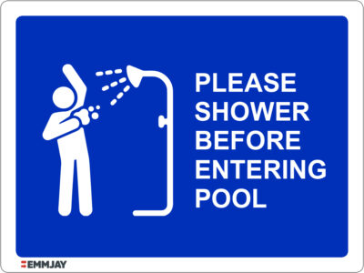 EGL 1188 - Please Shower Before Entering Pool Sign