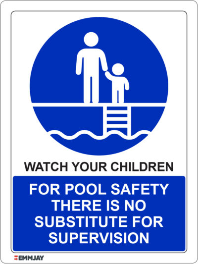 EGL 1192 Watch Your Children - For Pool Safety Sign