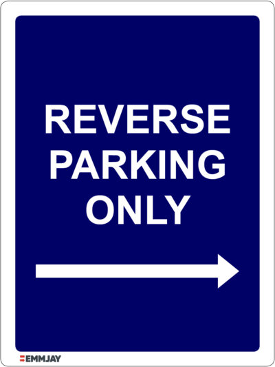 EGL 1200 - Reverse Parking Only Right Sign