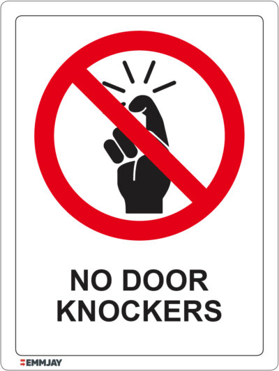EGL 1219 - No Door Knockers Sign