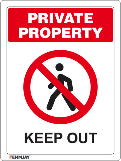 EGL 1220 Private Property - Keep Out Sign