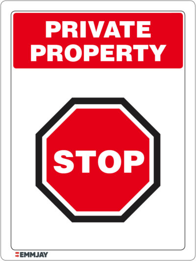 EGL 1227 Private Property - Stop Sign