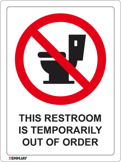 EGL 1240 - This Restroom Is Temporarily out of Order Sign