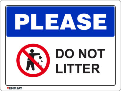 EGL 1248 Please - Do not Litter Sign