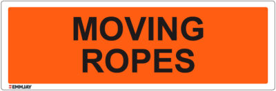 Workpalce Safety Signs - Emmjay - Moving Ropes Sign