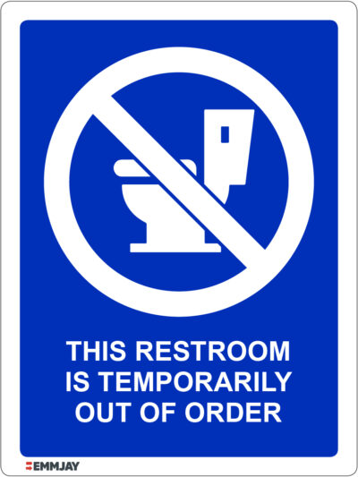 Workpalce Safety Signs - Emmjay - This Restroom is Temporarily Out of order Sign