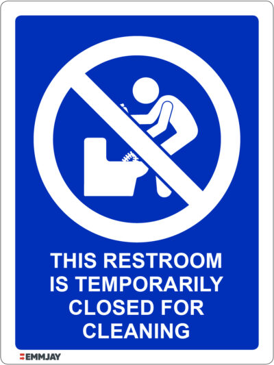 Workpalce Safety Signs - Emmjay - This Restroom is Temporarily Closed for Cleaning Sign