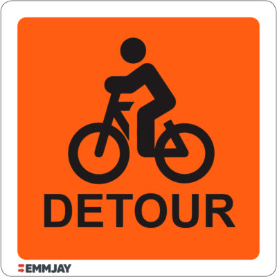 Workpalce Safety Signs - Emmjay - Detour Cyclists Sign
