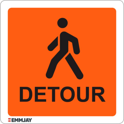 Workpalce Safety Signs - Emmjay - Detour Pedestrians Sign
