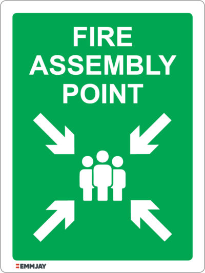 1833_fire assembly point sign green