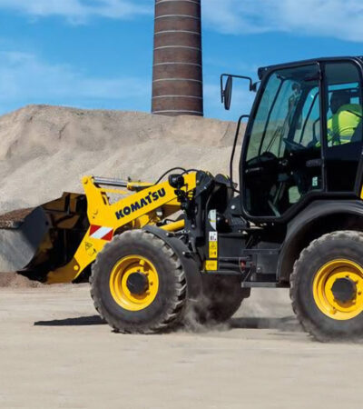A wheel loader for hire at Jo's Hire Nelson