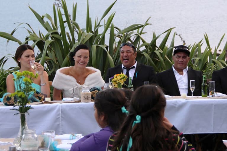Wedding receptions at Tipi & Bobs Waterfront Lodge