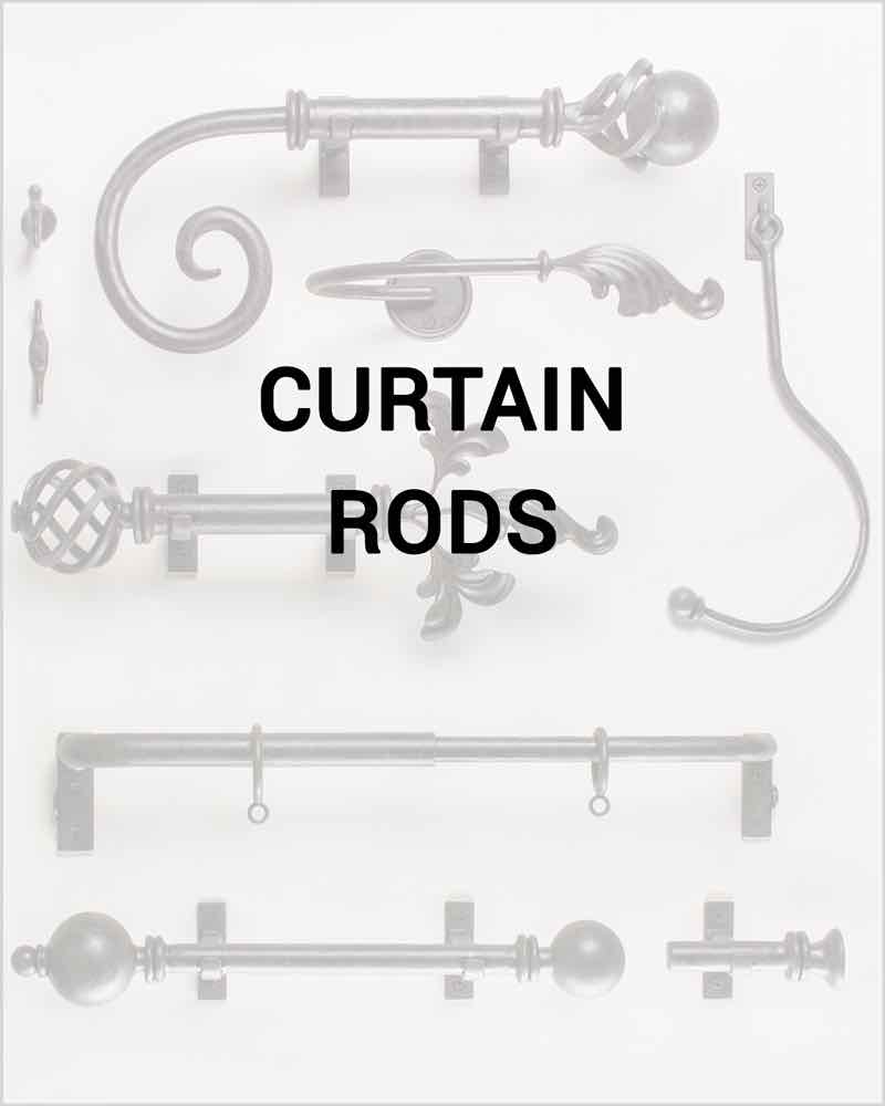 Curton rods - handcrafted wrought iron