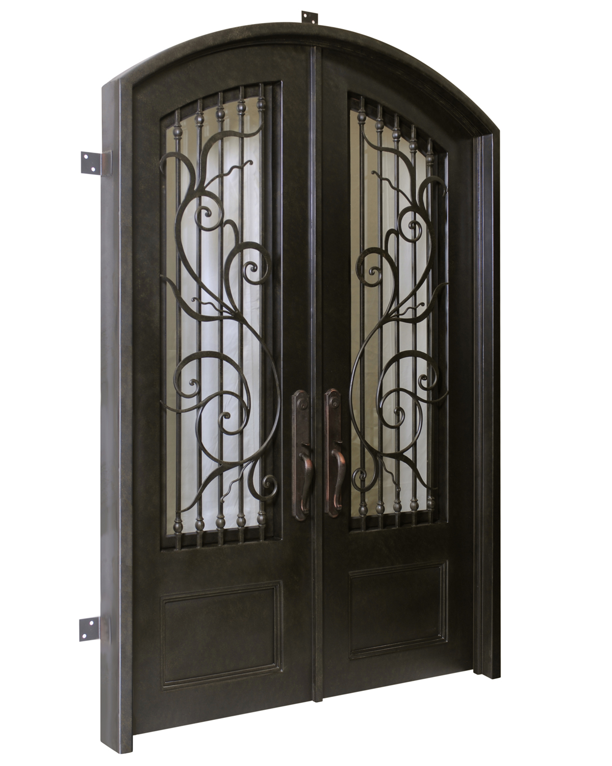 Florence handcrafted wrought iron door